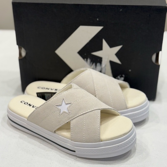Converse Shoes - Converse 564144C One Star Sandal Slip Color White Size 7- New in Damaged Box